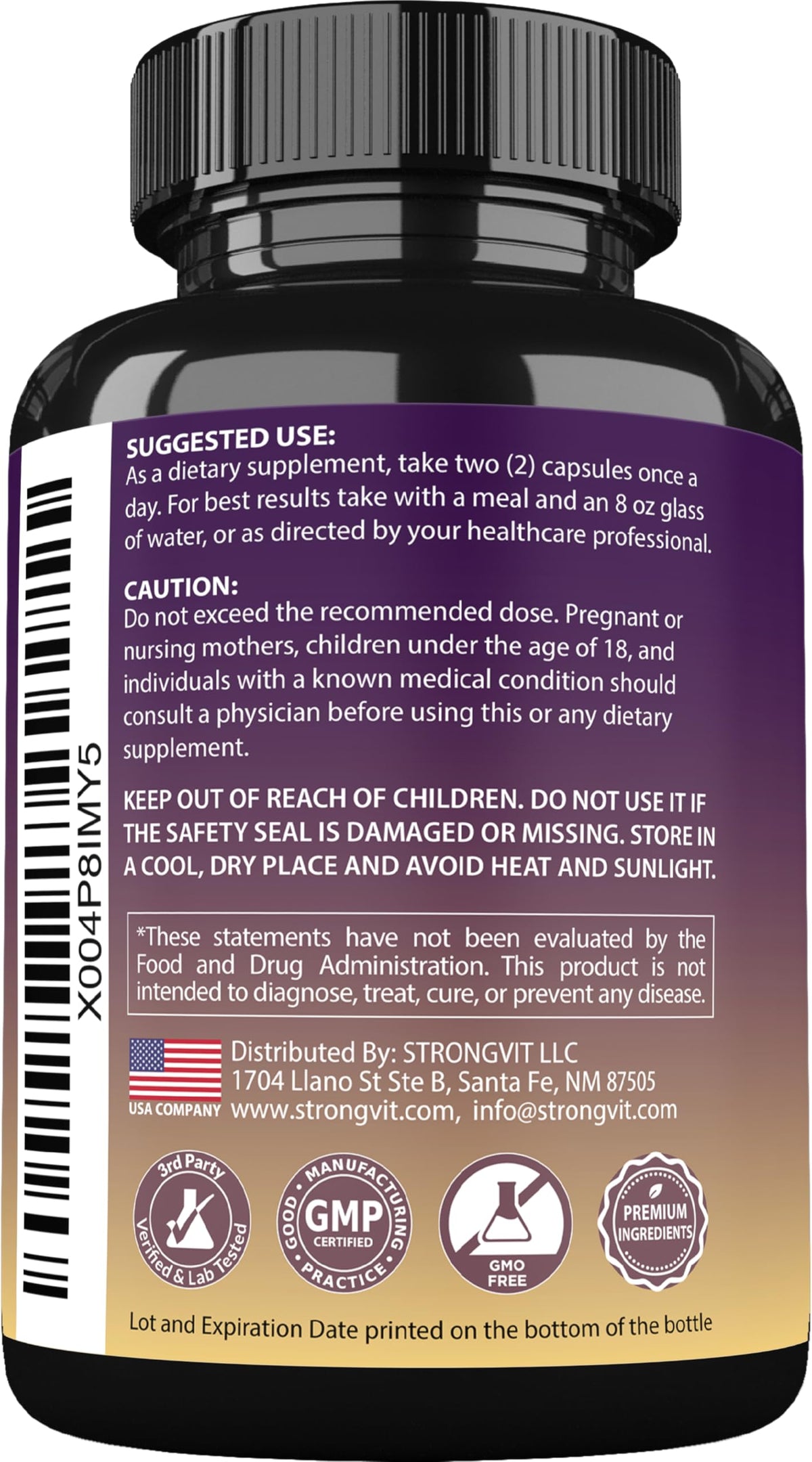 StrongVit Quercetin with Bromelain – Immune Support Supplement (Vegan, Non-GMO, Gluten-Free, USA)