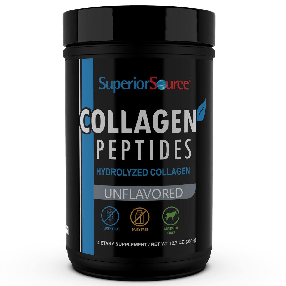 Superior Source Collagen Peptides β Grass-Fed, Unflavored, 12.7 oz