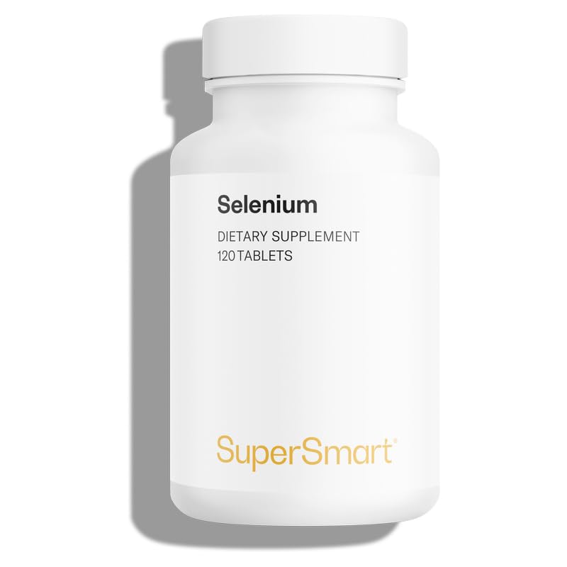 SuperSmart L-Selenomethionine 200mcg Selenium β High Absorption, Non-GMO, Gluten Free | 120 Tablets