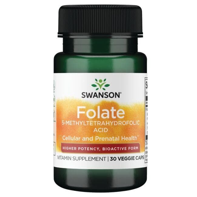 Swanson ULT FOLATE 1,360MCG DFE - 30 كبسولة نباتية