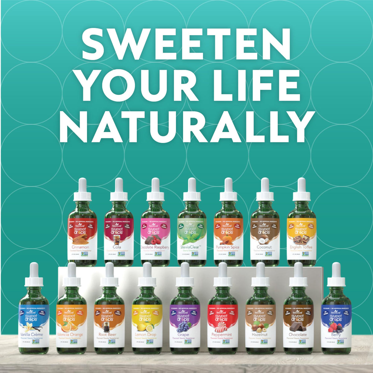 SweetLeaf Valencia Orange Sweet Drops – سائل ستيفيا بدون سعرات حرارية (2 أونصة)
