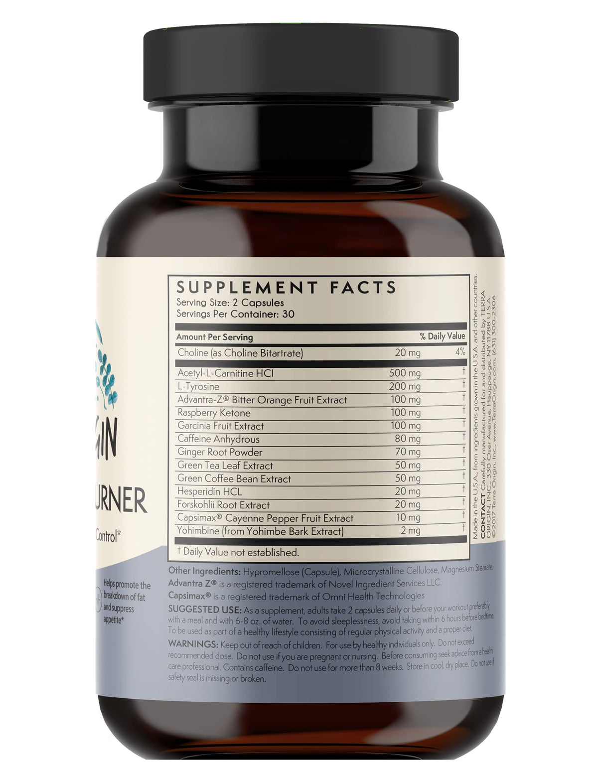 TERRA ORIGIN Metabolism Boost & Fat Loss β Amino Acids & Plant Extracts