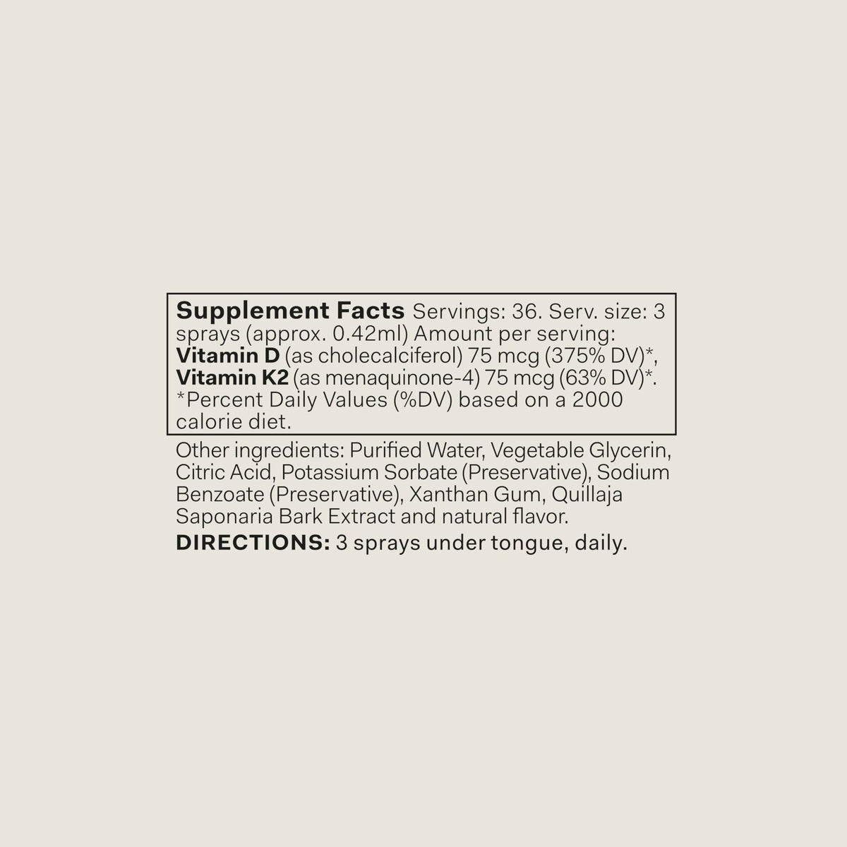 The Nue Co. Vitamin D Spray - Immunity & Mood Support | Vegan, Gluten Free, 0.51 fl oz