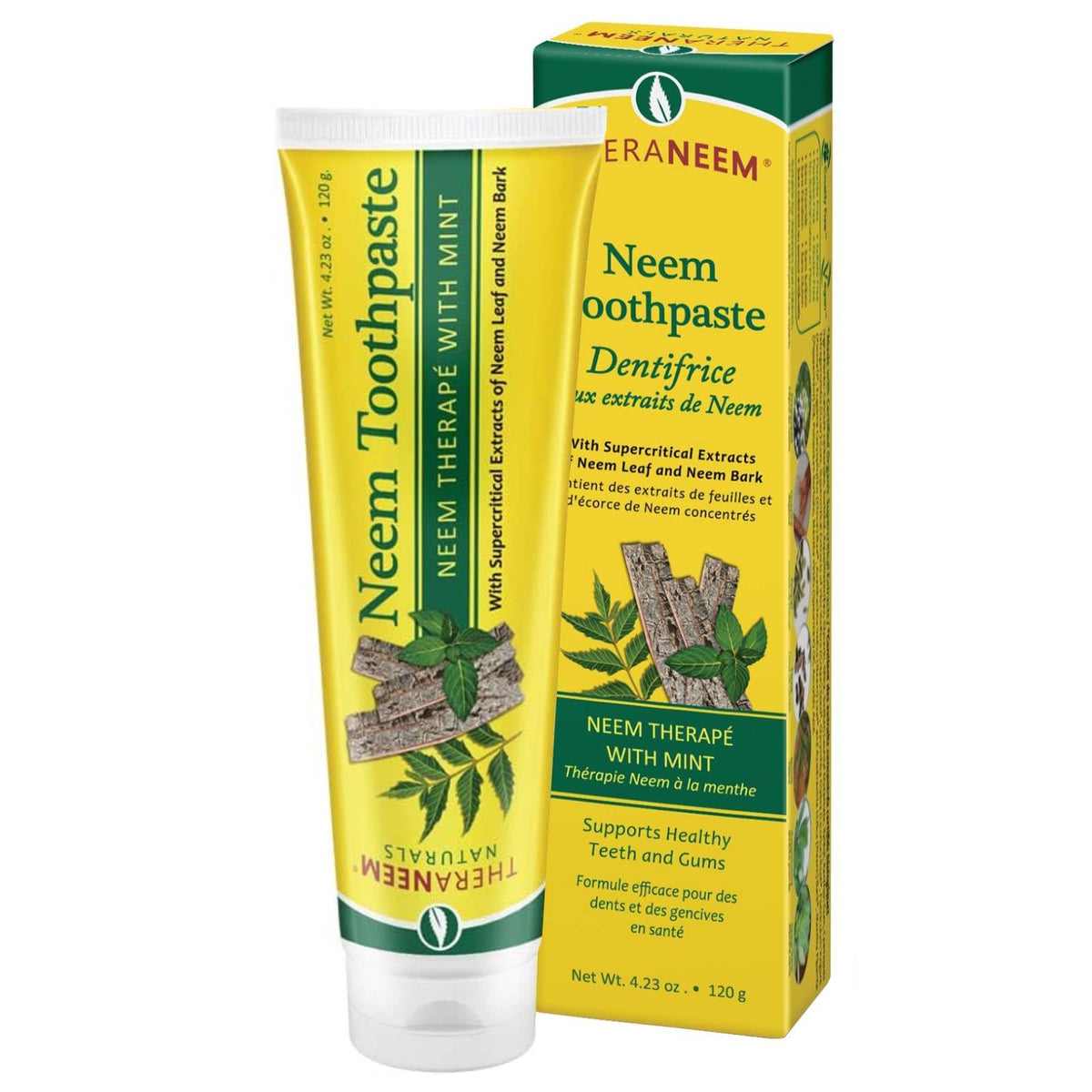 Dentifricio TheraNeem al Neem - Erboristico, Senza Fluoro (120 g)