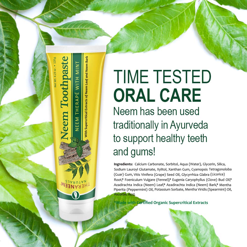 Dentifricio TheraNeem al Neem - Erboristico, Senza Fluoro (120 g)
