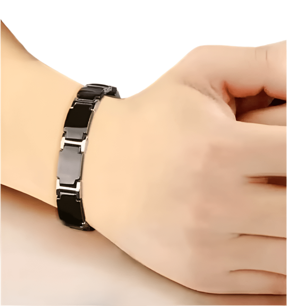 Ti - Energy Bracelet (Crystal Black Men's Edition) - HealVia LimitedHealVia LimitedTi - Energy Bracelet (Crystal Black Men's Edition)