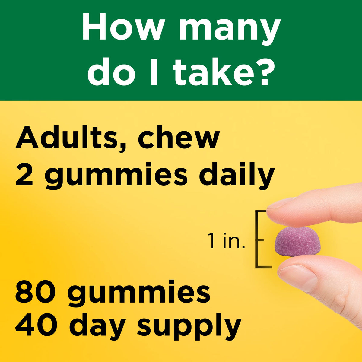 Nature Made Calcium Gummies 500 mg + فيتامين د3 – 80 علكة، إمداد يكفي 40 يومًا