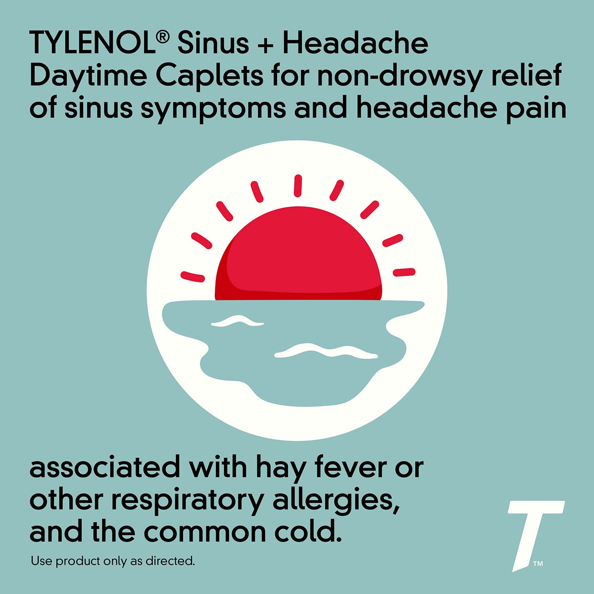 Tylenol Sinus + Headache Daytime Caplets — Non-Drowsy Sinus Relief & Headache Pain (24 ct)