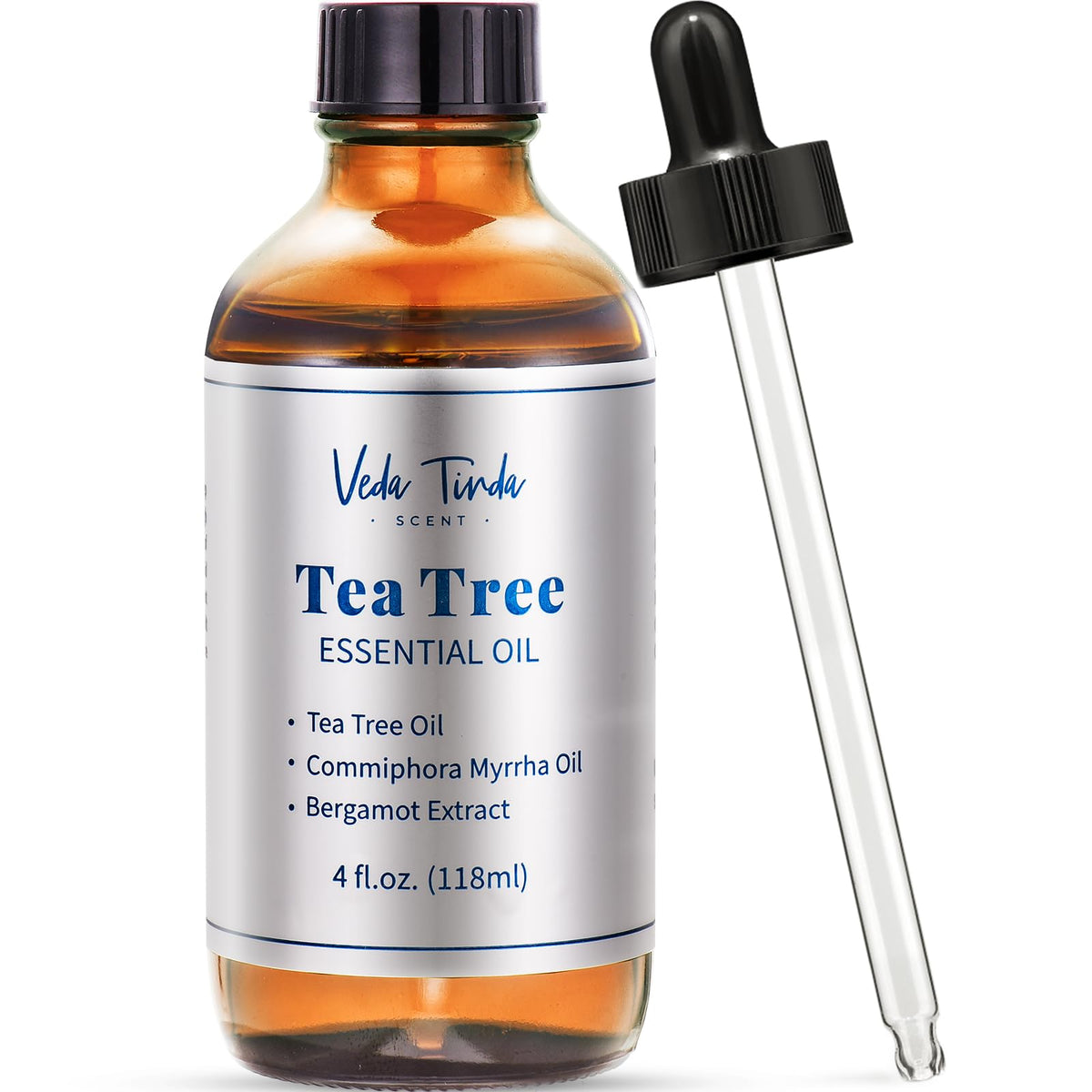 VTS Tea Tree Oil for Skin, Hair, Nails & Toenails β 4 Oz | VEDA TINDA SCENT