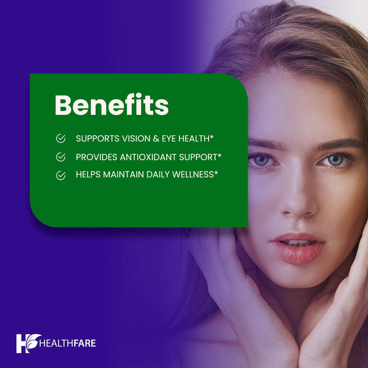 مكمل Healthfare Bilberry لدعم صحة العين - 5000 ملجم خلاصة | لصحة البصر والعين