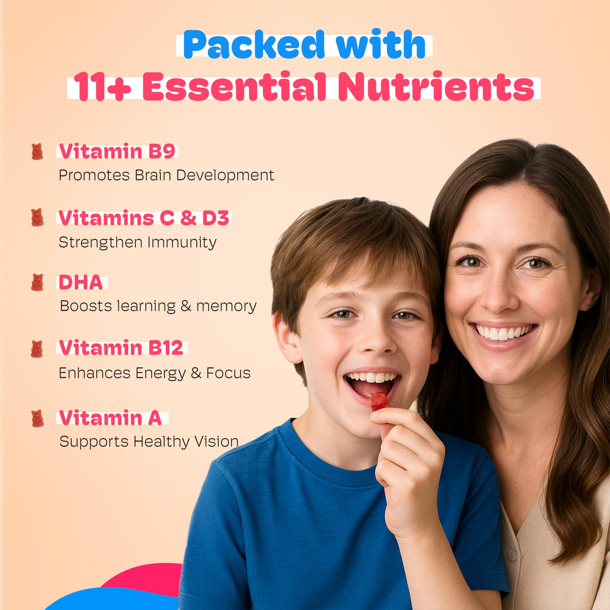 Little Joys Kids Multivitamin Gummies β Fiber-Based Prebiotic, Sugar Free & Vegan | 30 Day Pack