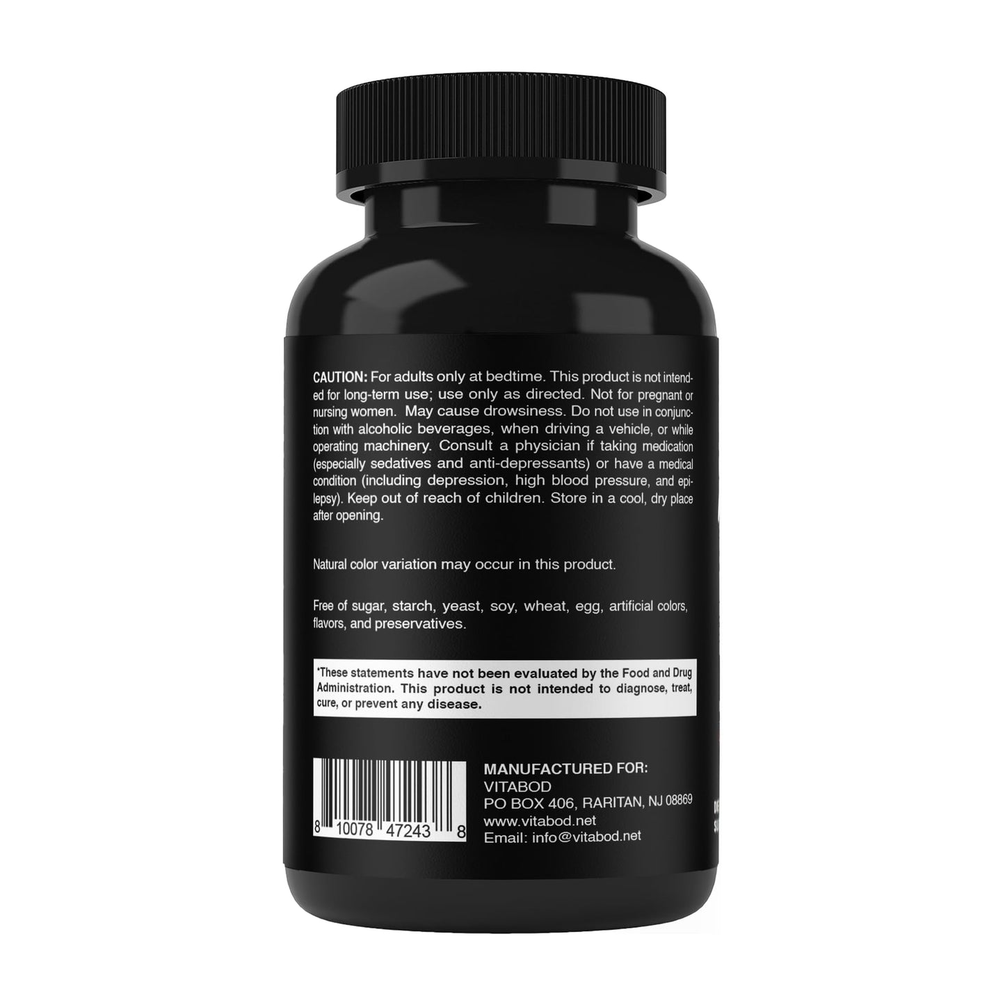 Vitabod Melatonin 20 mg – 240 Fast-Dissolve Tablets | Berry Flavor, Vegetarian & Non-GMO