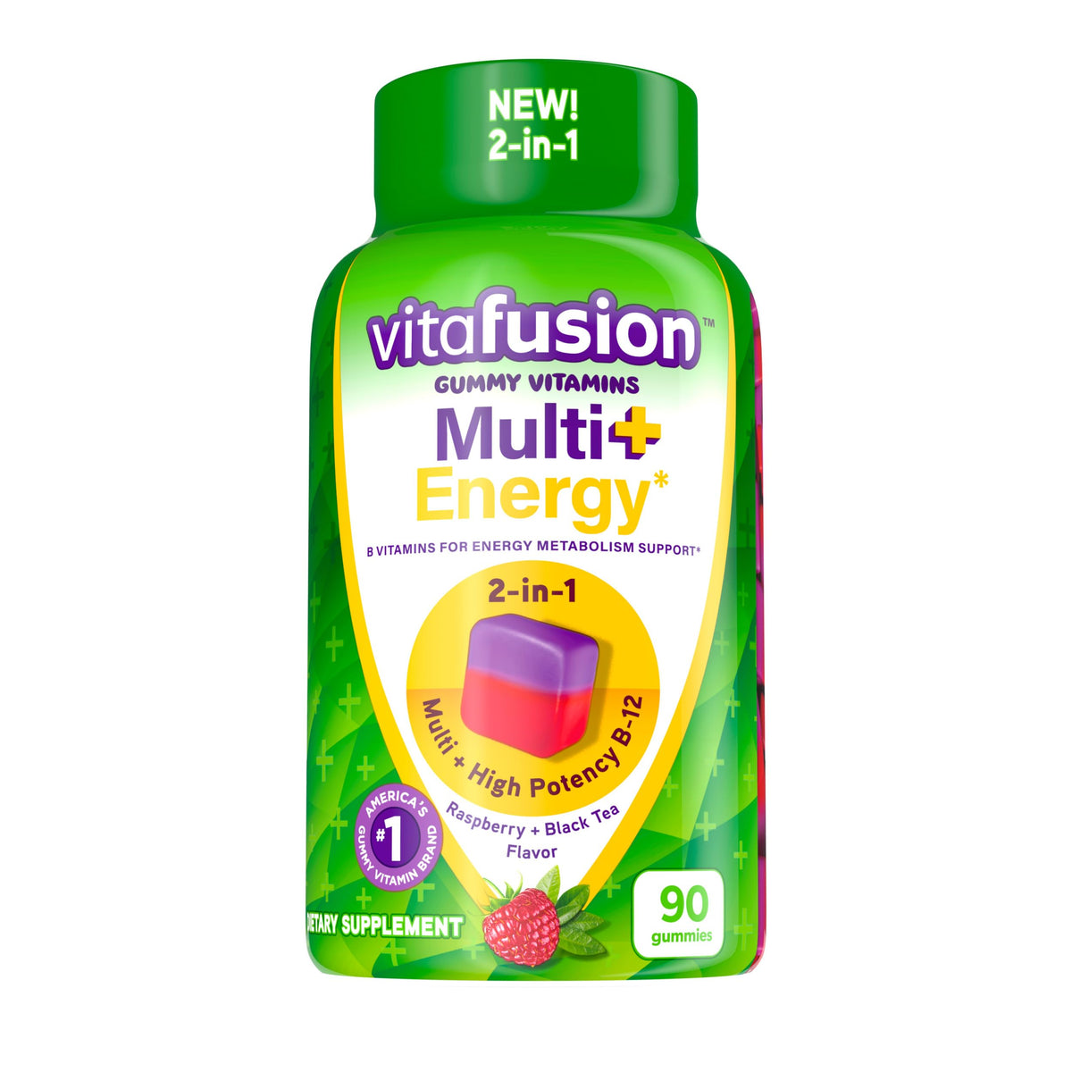 Vitafusion Multi + Energy Gummies β 90 Count | Energy Metabolism Support