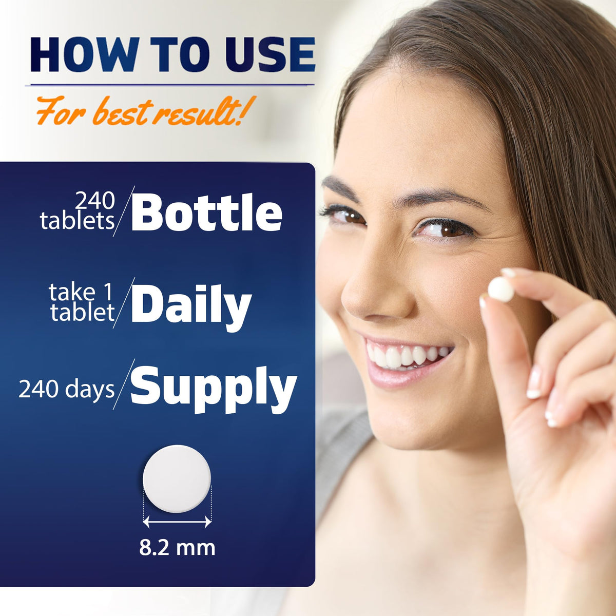 Vitamatic Chelated Boron Glycinate 10mg β 240 Tablets | Supports Hormone Balance & Bone Health