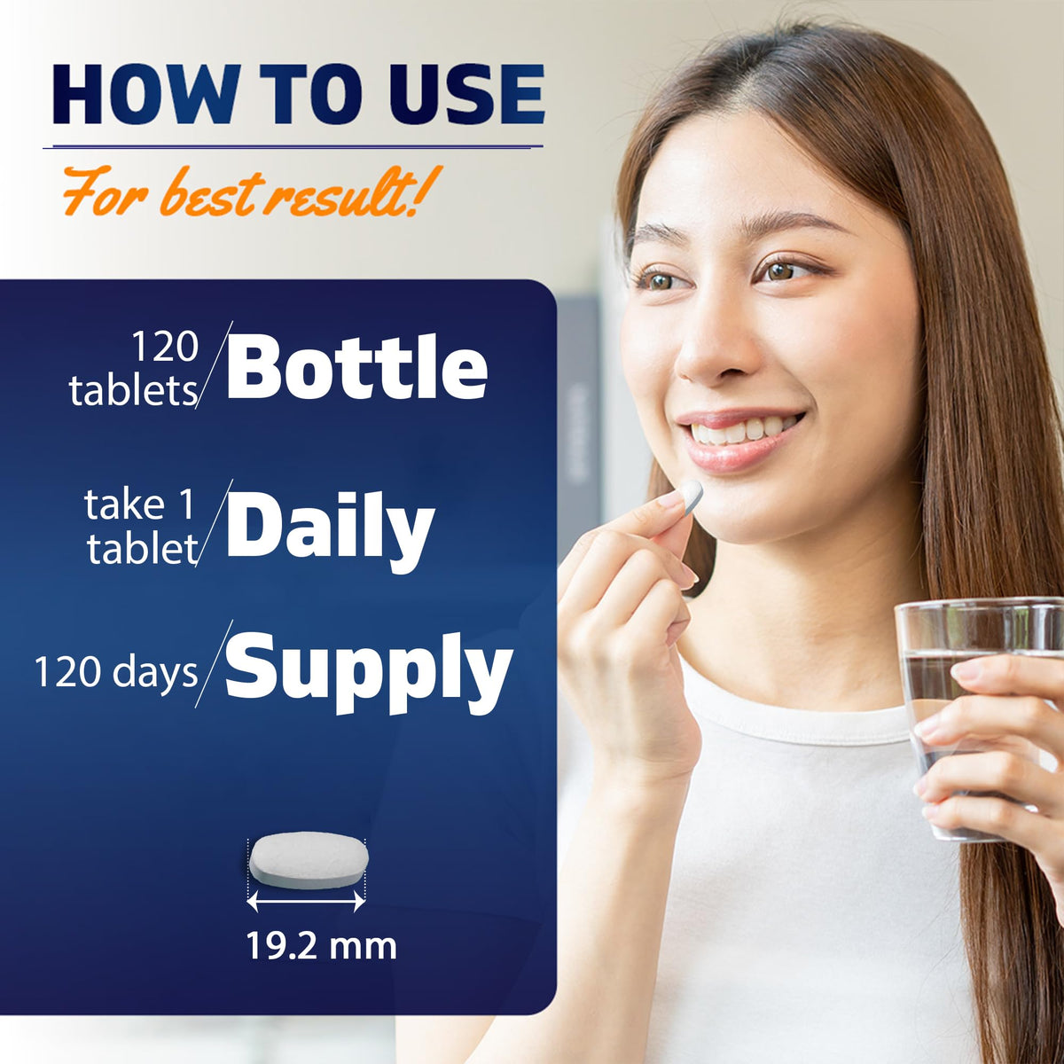 Vitamatic L-Tryptophan 1000mg β 120 Tablets (Pack of 1) | Non-GMO & Gluten Free