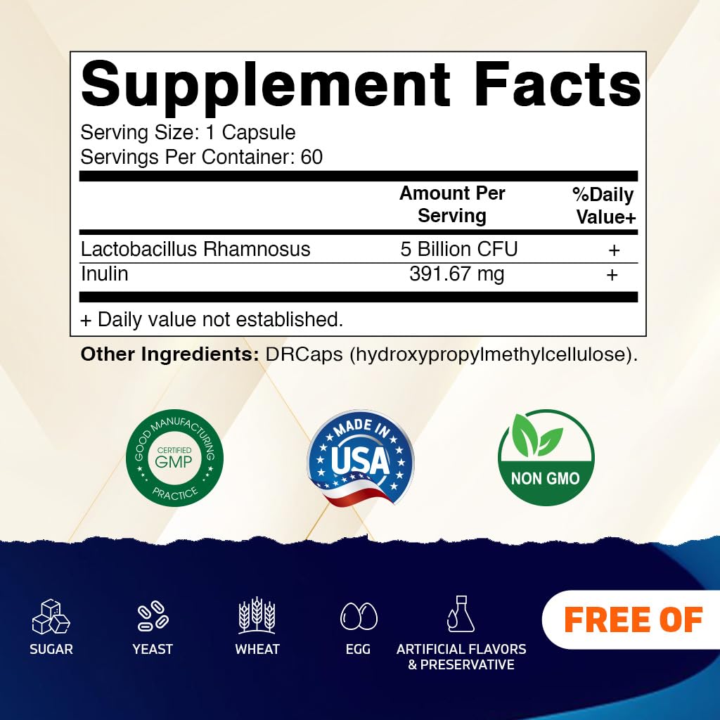 Vitamatic Lactobacillus Rhamnosus 5B DR Capsule β 60 Count