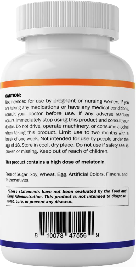 Vitamatic Melatonin 10 mg with Magnesium 200 mg β 120 Tablets | Sleep Support