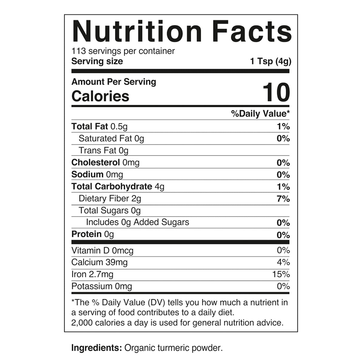 Vitamatic Organic Turmeric Powder – 1 lb (16 oz) | USDA Certified