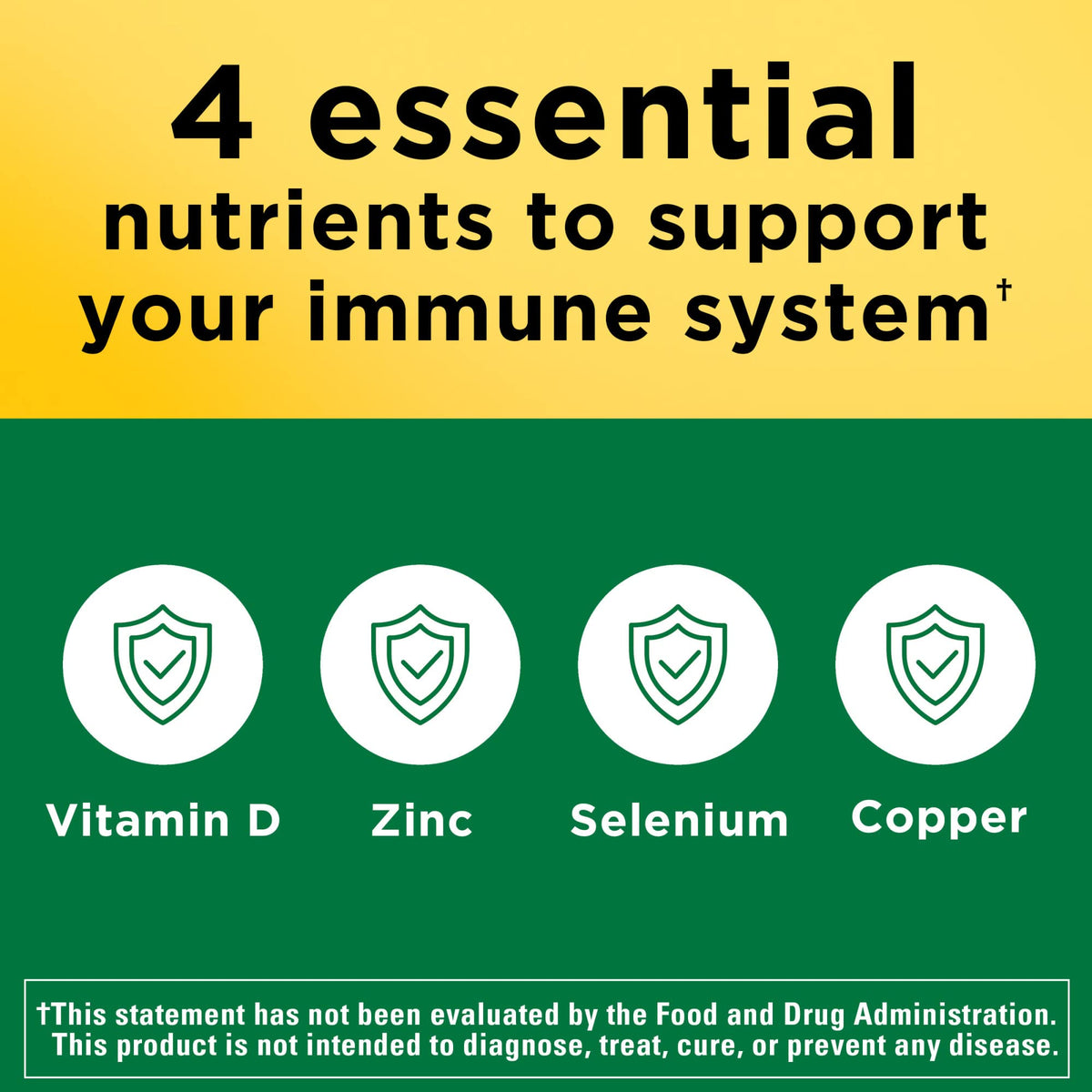 Nature Made Super D Immune Complex – Vitamin D3, Selenium, Zinc, Copper | 70 Tablets