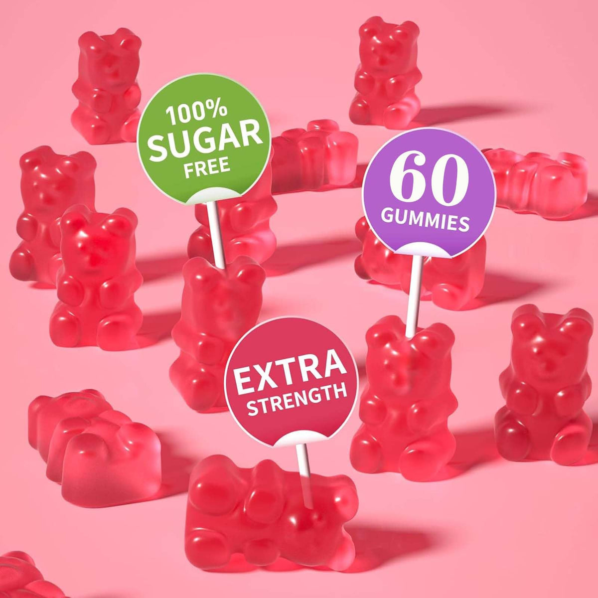 Alpha Lipoic Acid Gummies 600mg with Vitamin B1 B6 & B12 β Sugar Free, Vegan, Gluten-Free, Non-GMO | Raspberry Flavor, 60 Gummies