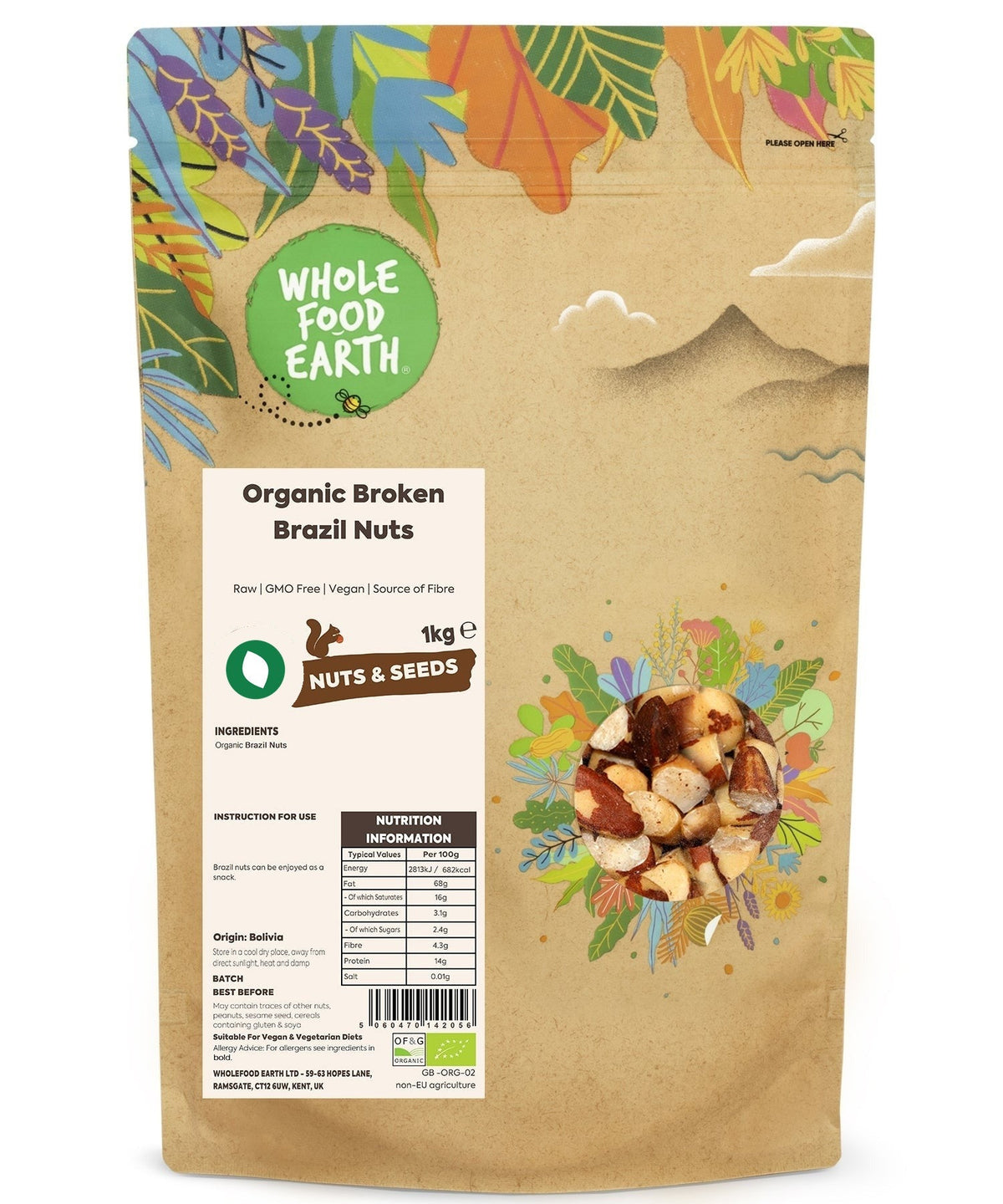 Noci del Brasile Biologiche Spezzate