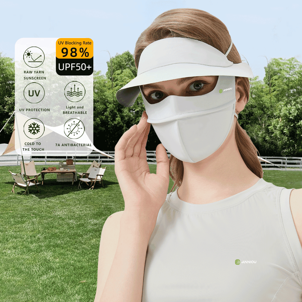 Wide Brim UPF 50+ Face Mask