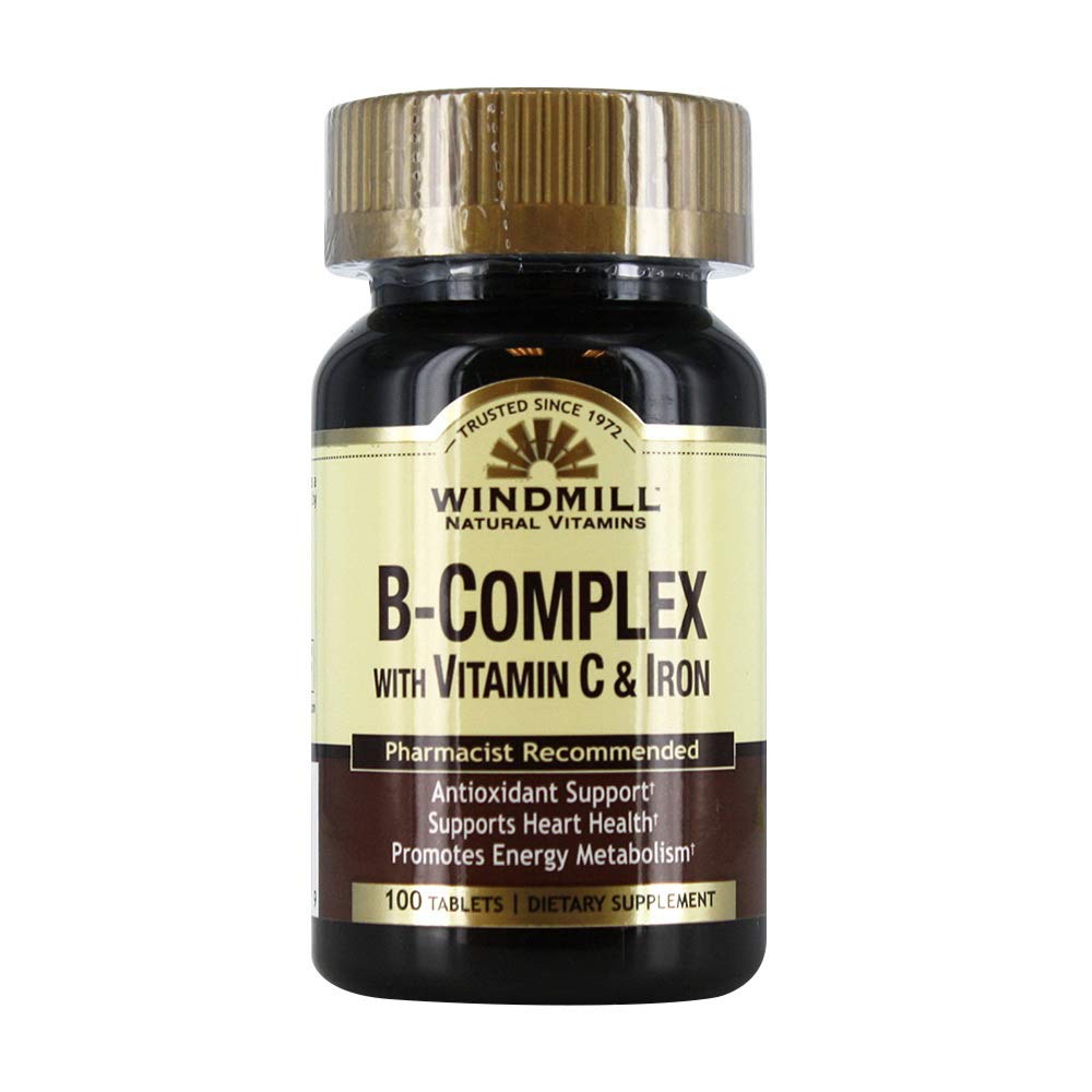 Windmill B-Complex with Vitamin C & Iron - 100 Ea