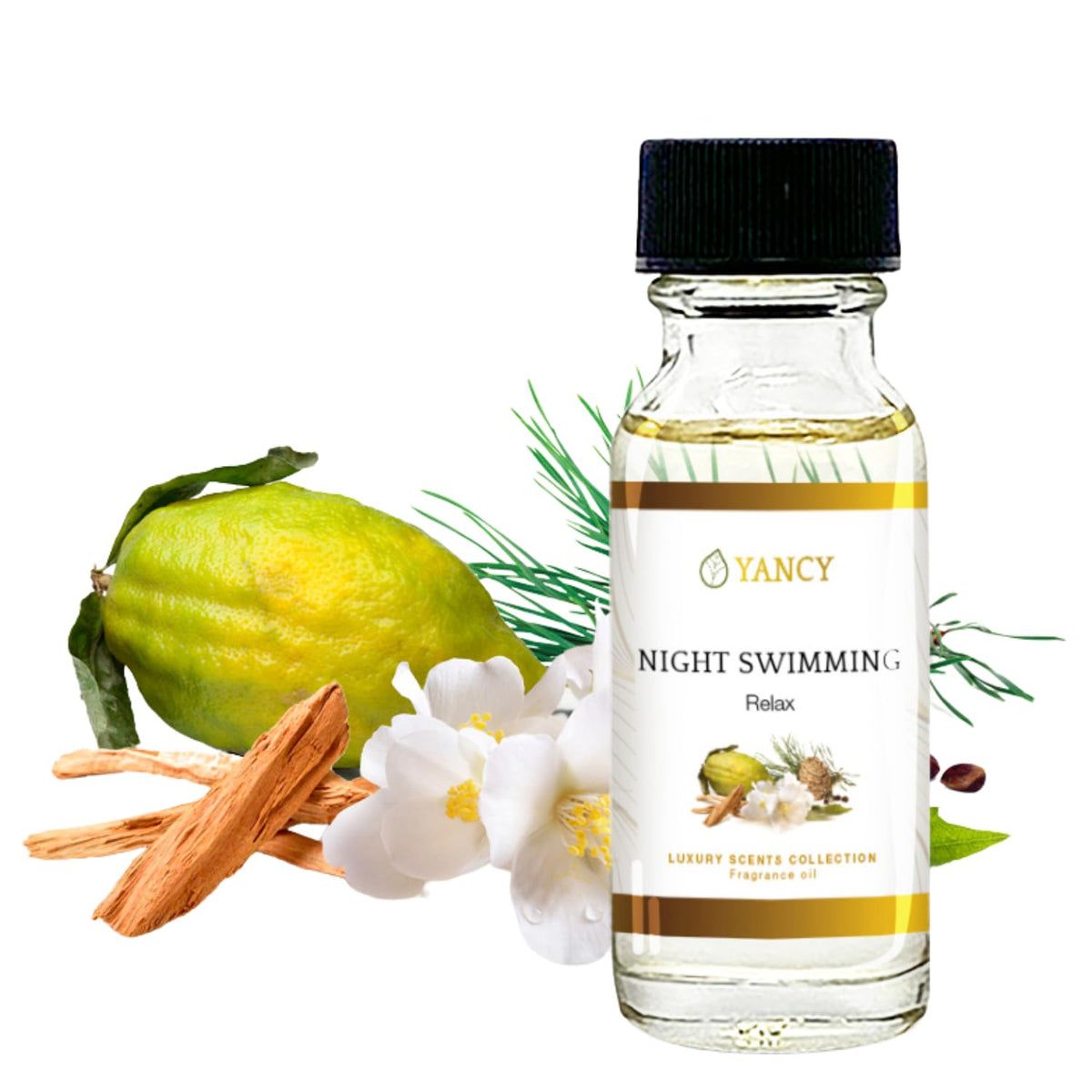 YANCY Night Swimming Fragrance Oil (1/2 oz) β Marine & Floral Scent