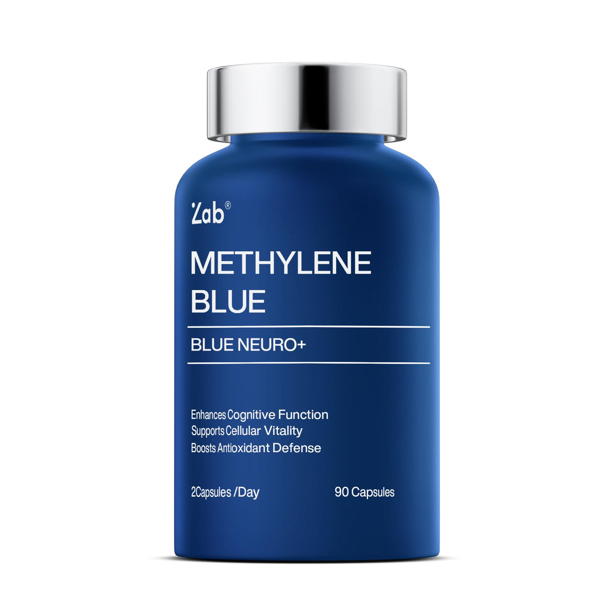 ZAB Methylene Blue Capsules | Brain Support with Vitamin C & B Complex β 10 mg USP Grade