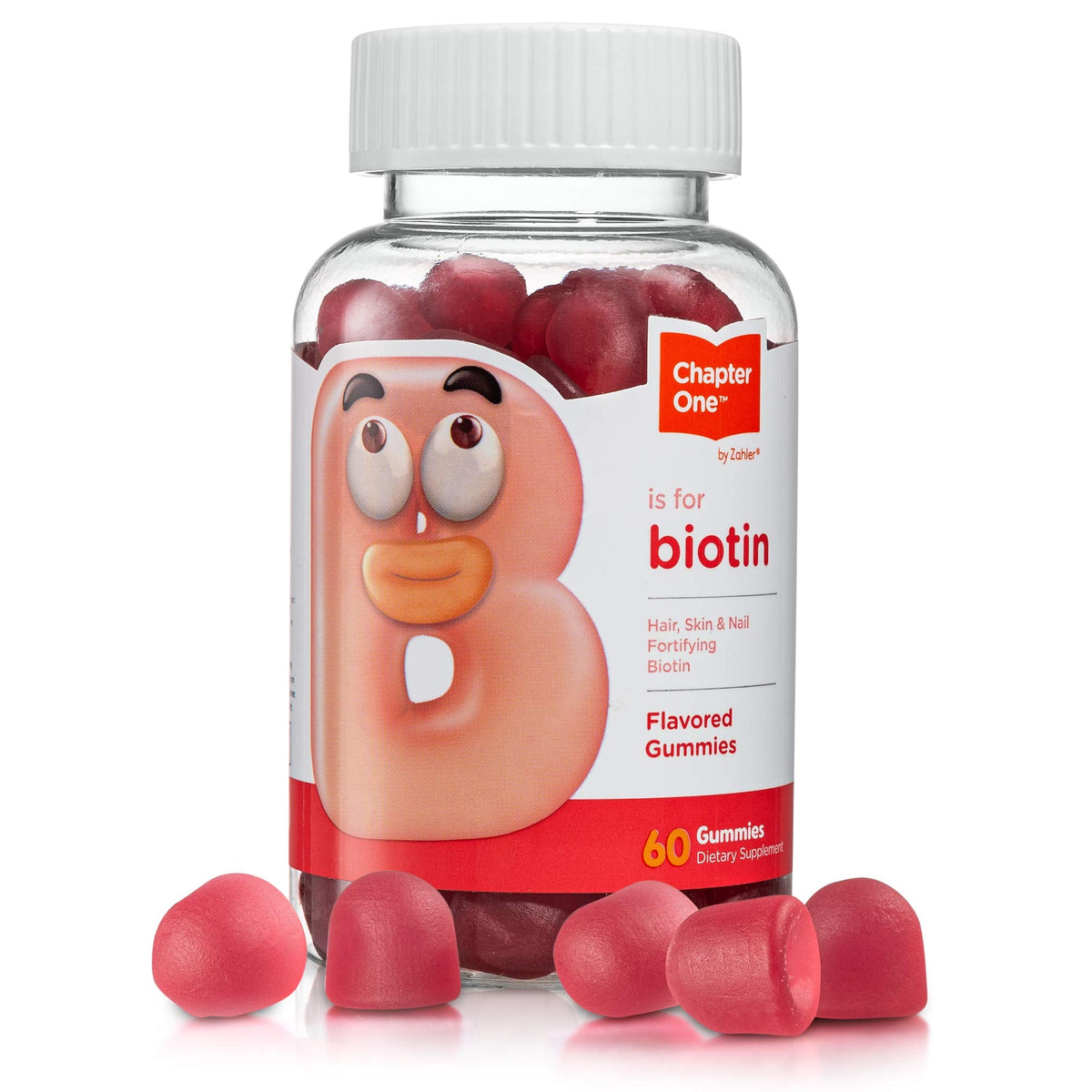 Zahler Chapter One Biotin Gummies β Hair, Skin & Nails Fortifying Biotin, Kosher