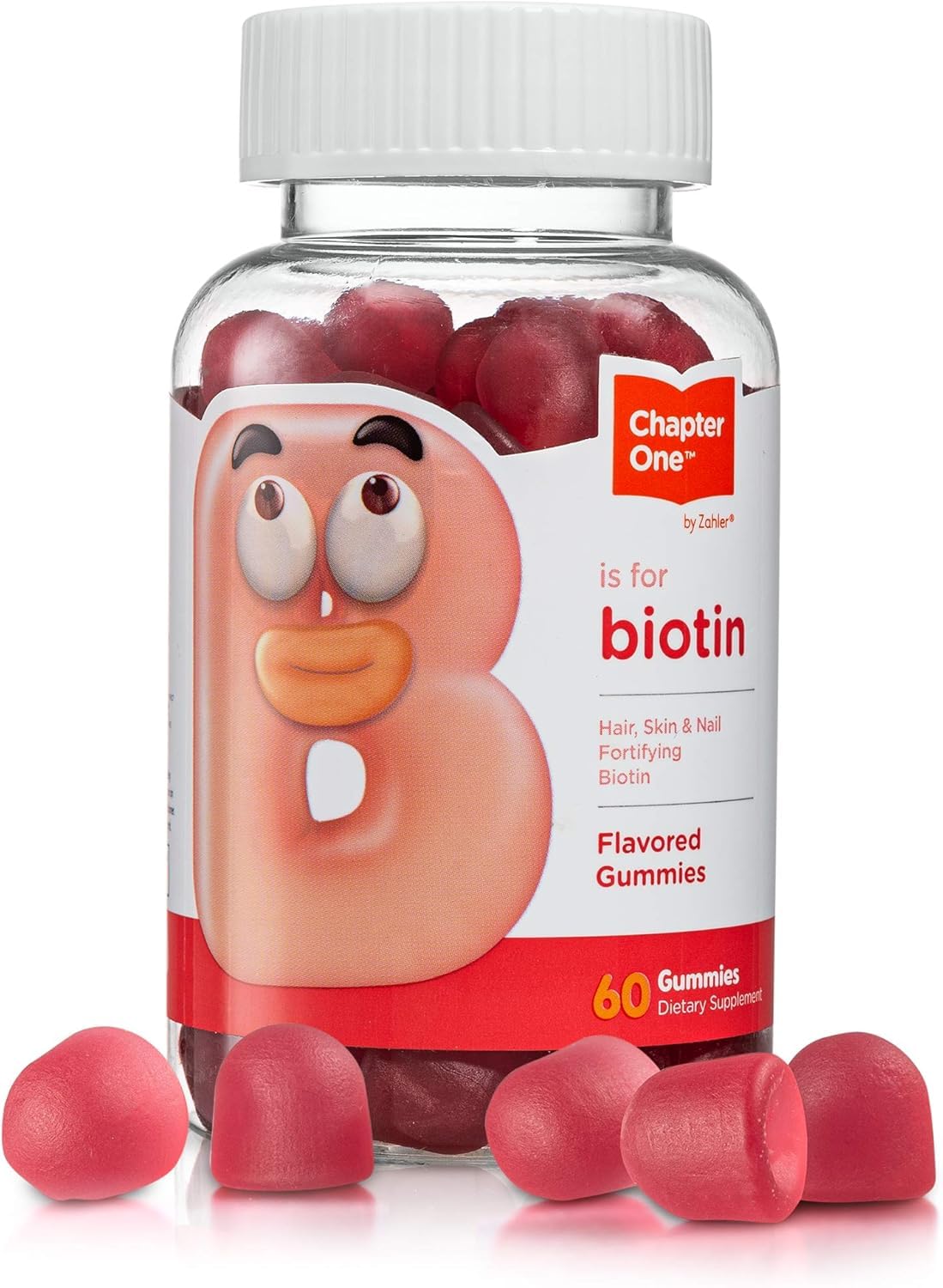 Zahler Chapter One Biotin Gummies β Hair, Skin & Nails Fortifying Biotin, Kosher