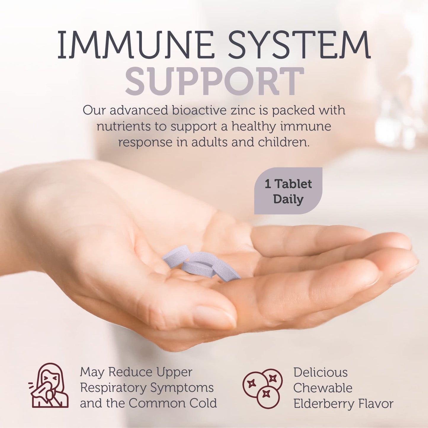 Zahler Elderberry Zinc Lozenges – Immune Support for Adults & Kids, 90 Count | Made in USA