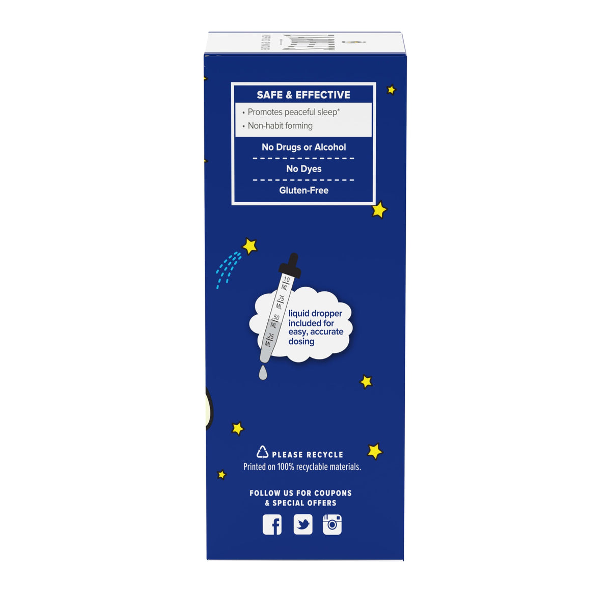 Zarbee's Kids Melatonin Liquid 1mg β Sleep Support for Ages 3+