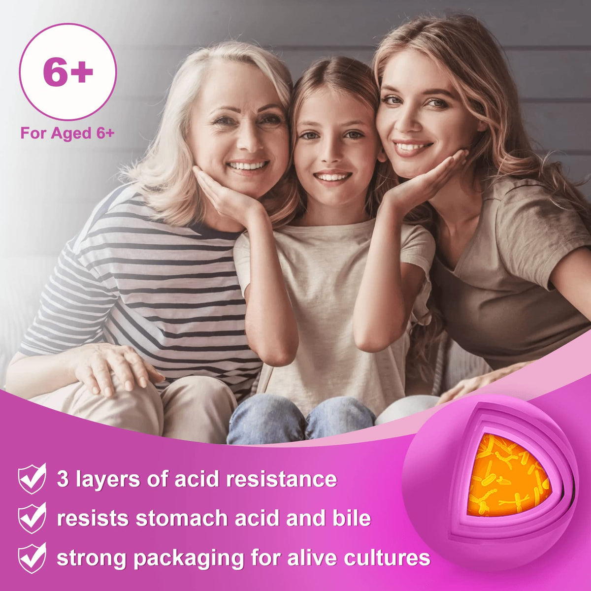 ZEBORA Probiotics for Women β Digestive Health & Immune Support, 60B CFU, 90 Tablets