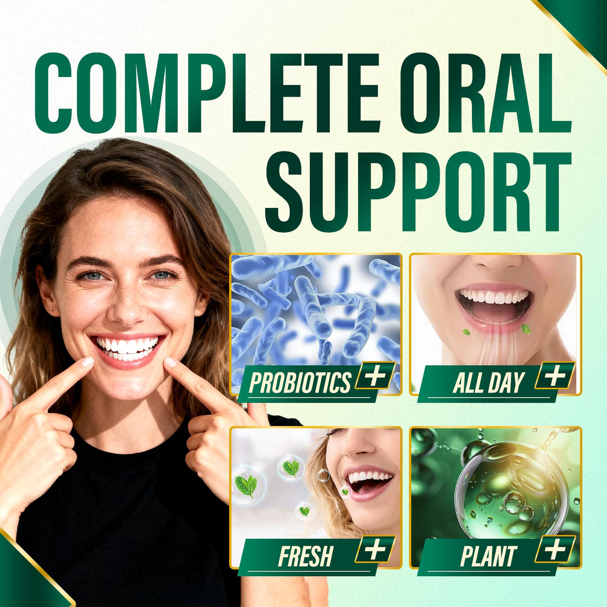 Zero Breath Bad Breath Capsules β 7-in-1 Breath Freshener | Organic Chlorophyllin, Probiotics, Mint