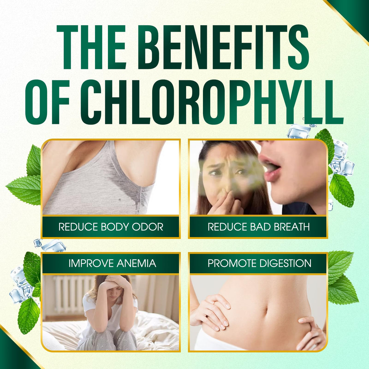 Zero Breath Bad Breath Capsules β 7-in-1 Breath Freshener | Organic Chlorophyllin, Probiotics, Mint