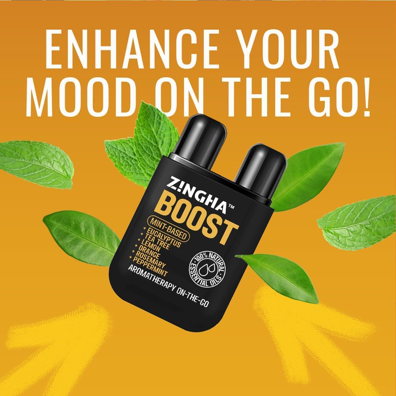 Z!NGHA Dual Nasal Inhaler – Uplifting Aromatherapy On The Go