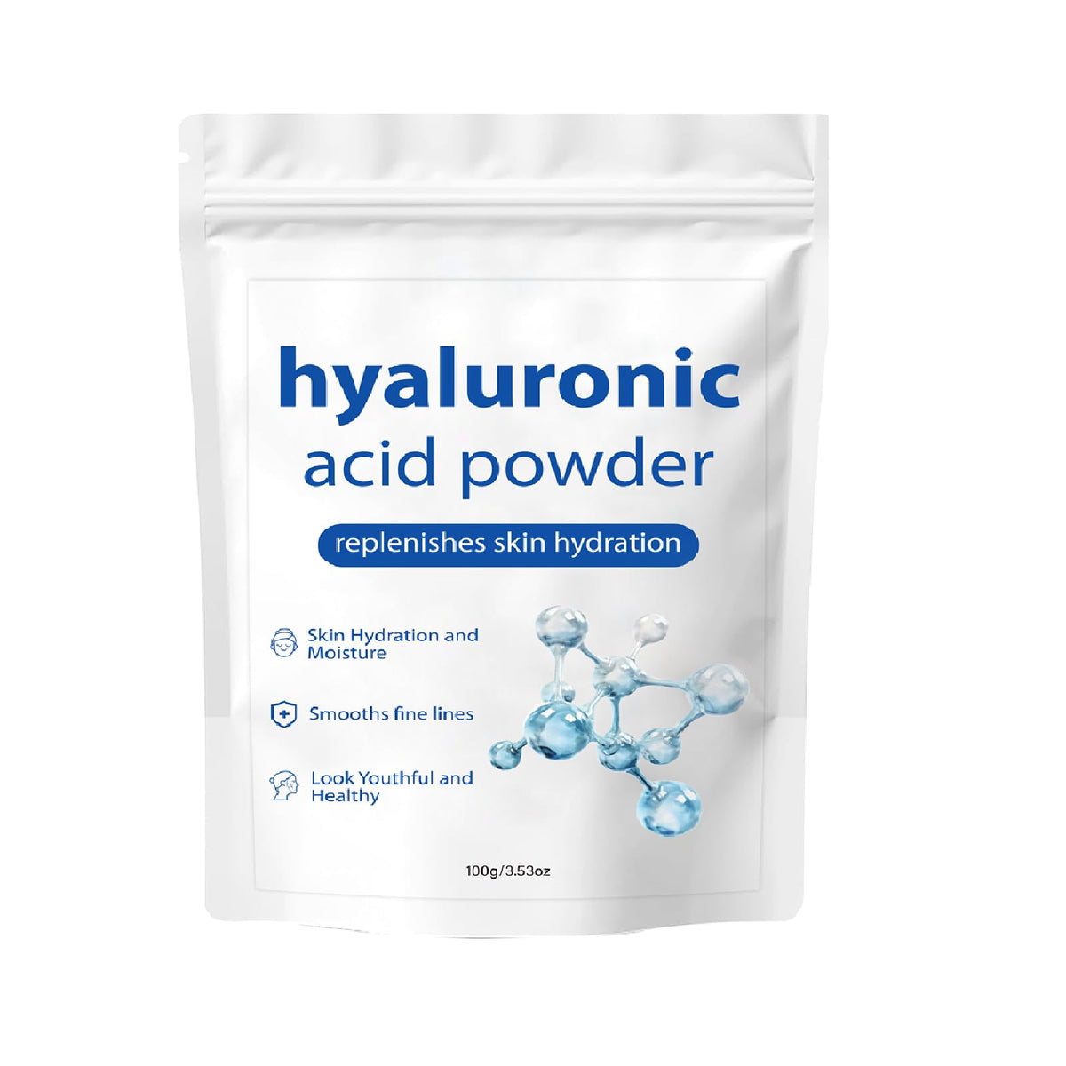 ZTSGU Hyaluronic Acid Powder β Low Molecular Weight for Skin Hydration (1Pcs)