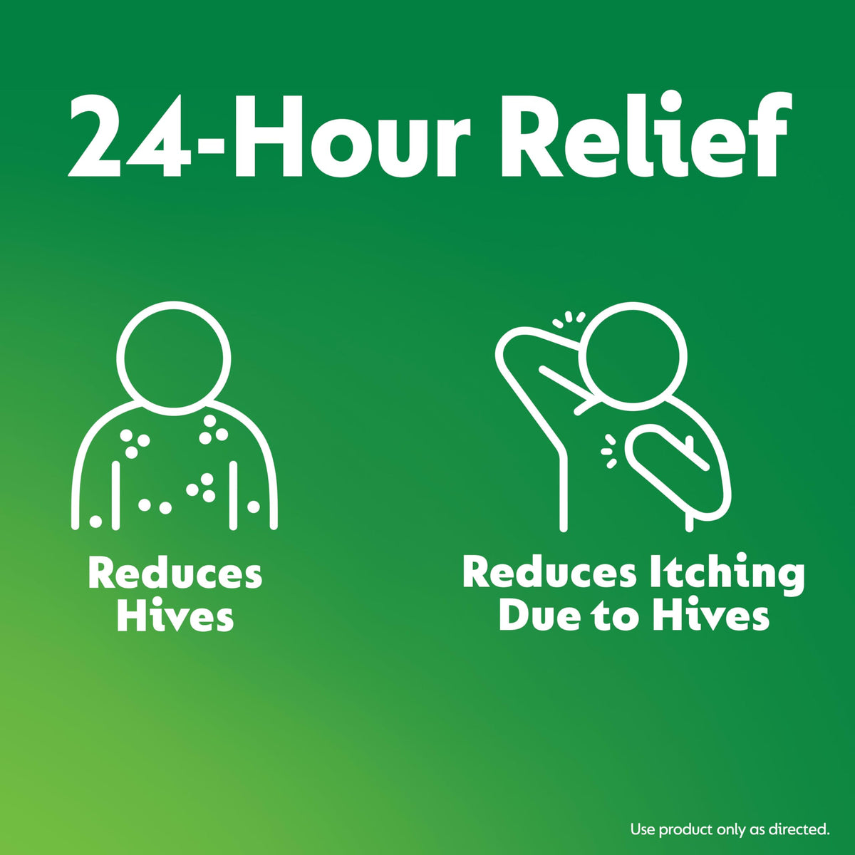Zyrtec 24 Hour Hives Relief Tablets, 10 mg Cetirizine HCl β Fast Itch & Hive Relief, 30 Count