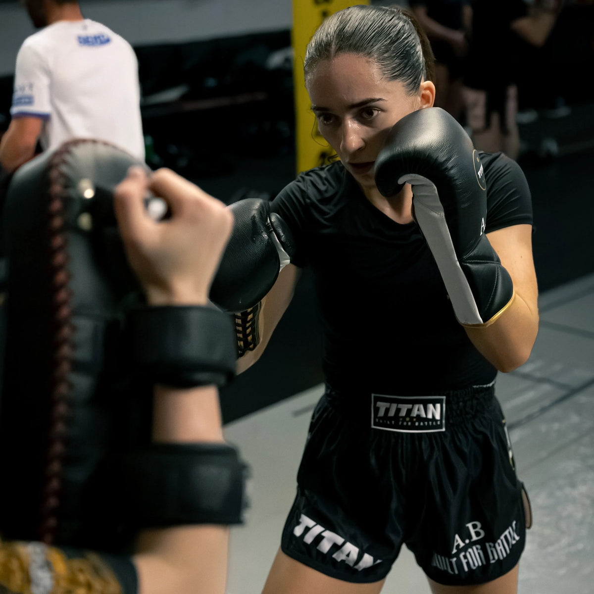 Titan Muay Thai Shorts – Midnight Black