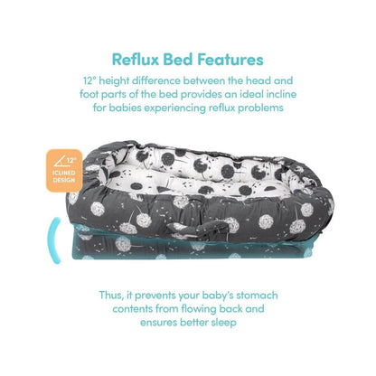 baby plus Mother Side Baby Reflux Bed - Dandelion