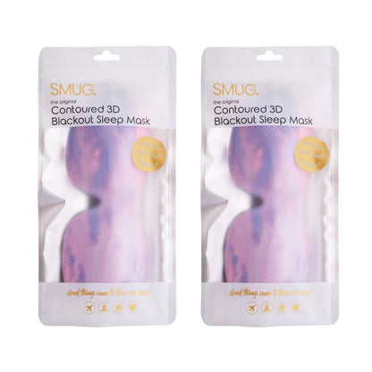 Contoured Sleep Mask Twin Pack Sets - Various Designs