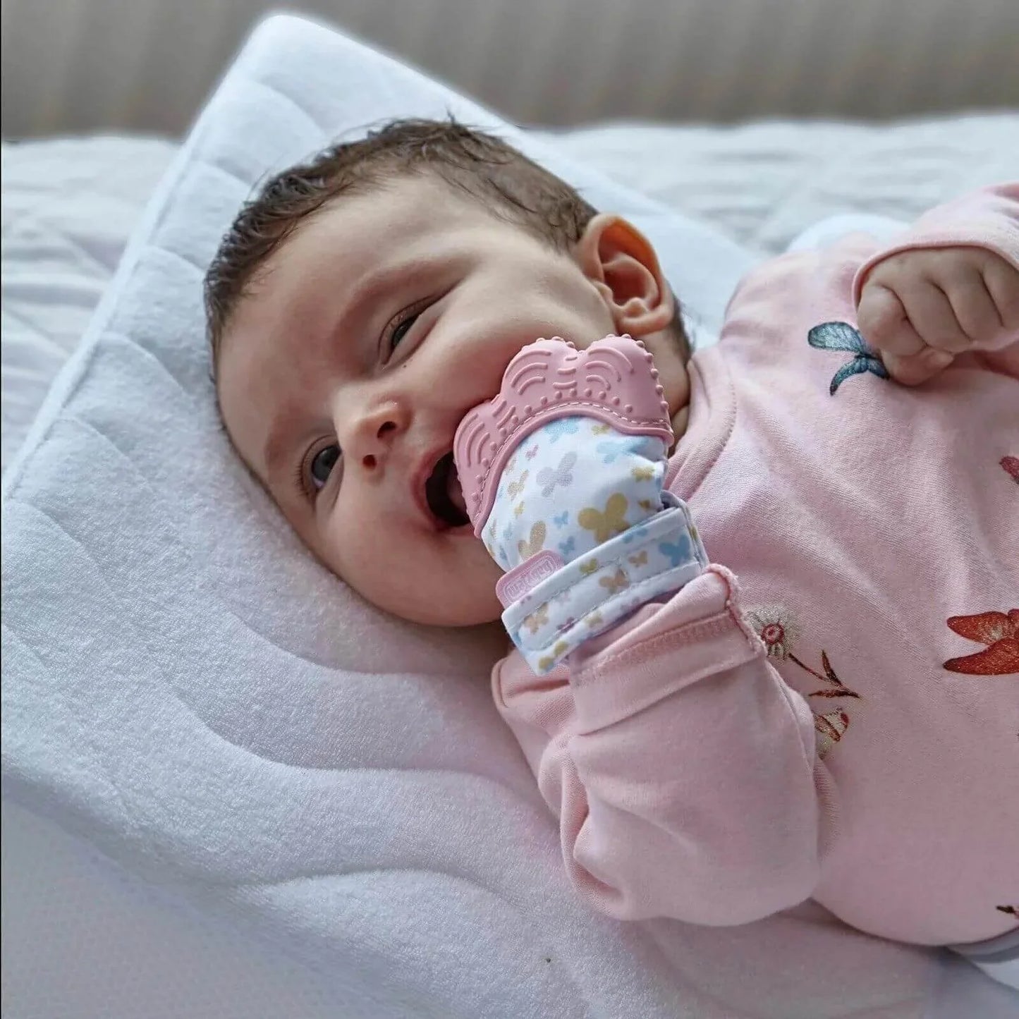 baby toys Baby Teething Mittens Pink