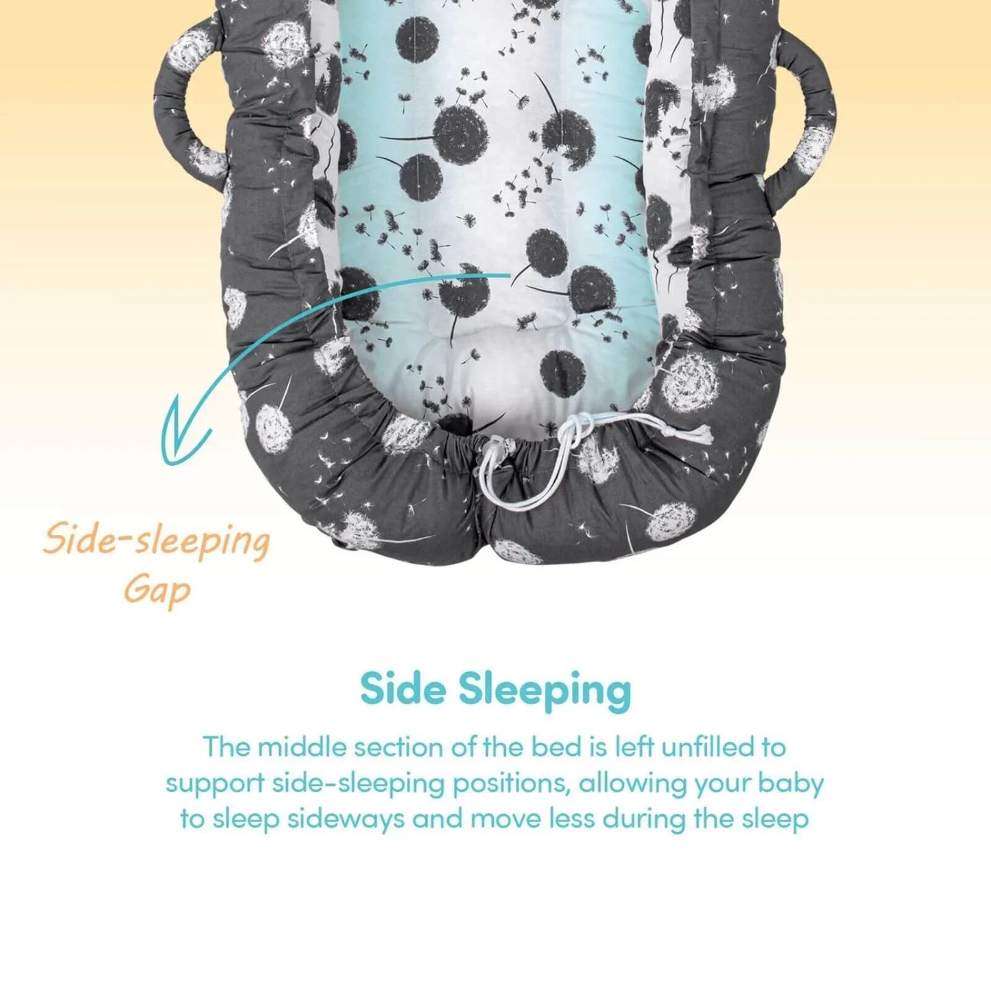 baby plus Mother Side Baby Reflux Bed Dandelion