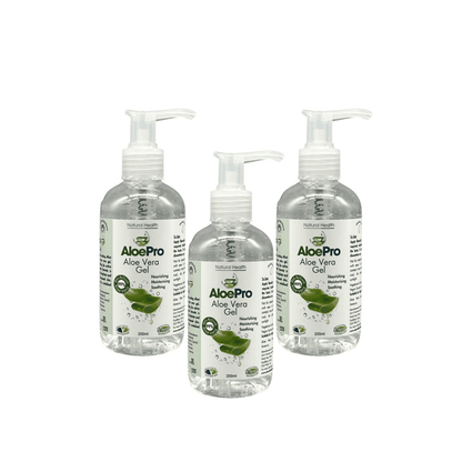 AloePro Aloe Vera Gel 200ml - Triple Pack