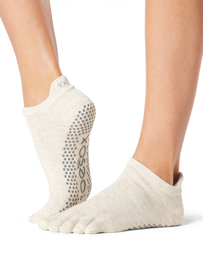 ToeSox Low Rise Full Toe Grip Socks
