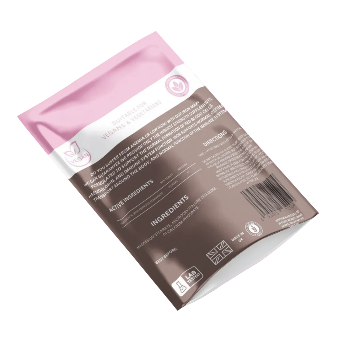 Iron Max+ | Iron & Vitamin C Tablets