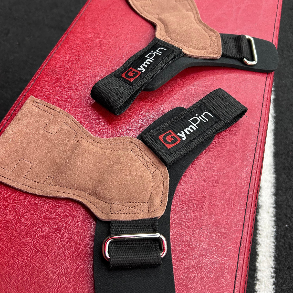 GymPin Leather Wrist Grips