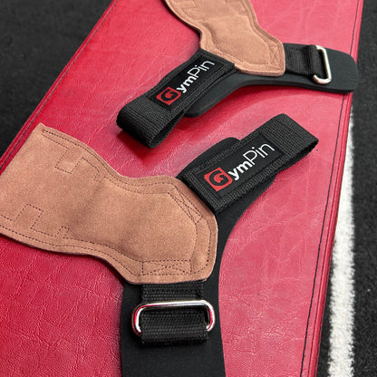 GymPin Leather Wrist Grips