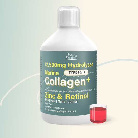 12,500mg Hydrolysed Marine Collagen PLUS Zinc & Retinol (NB)